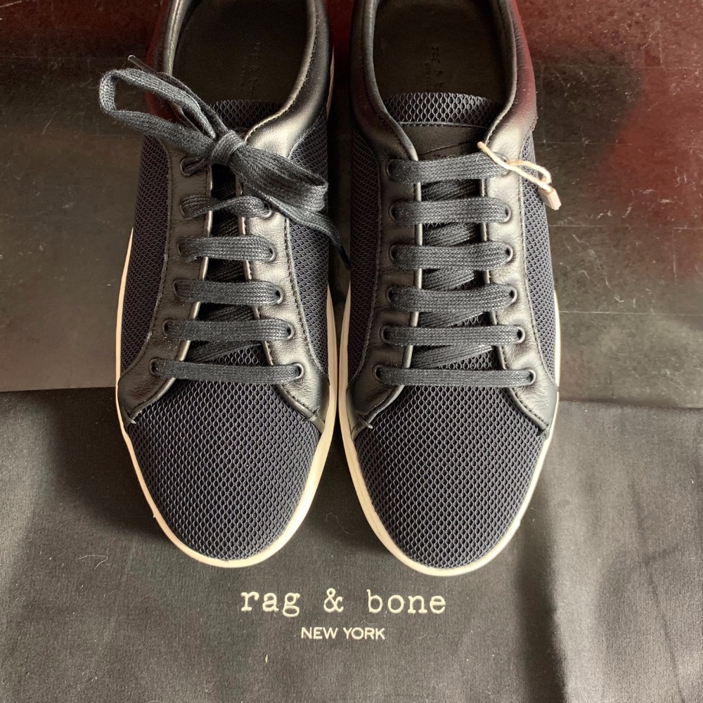 Rag & Bone NIB leather-trimmed sneakers 10 - Picture 6 of 16